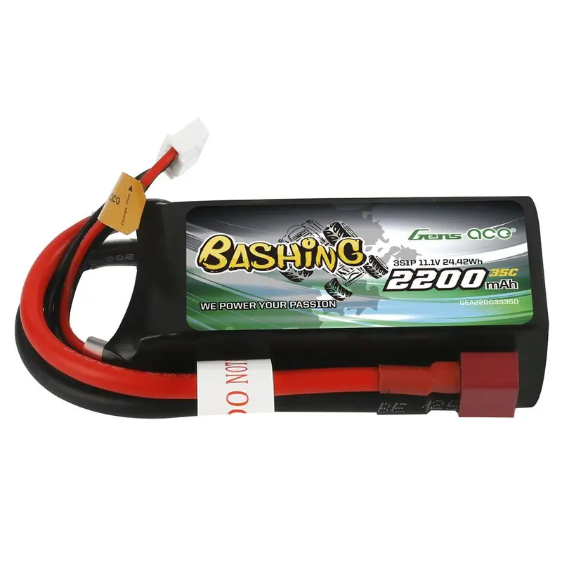 Gens Ace 3S Lipo Battery 35C (11.1V/2200Mah) W/T-Style Connector 1