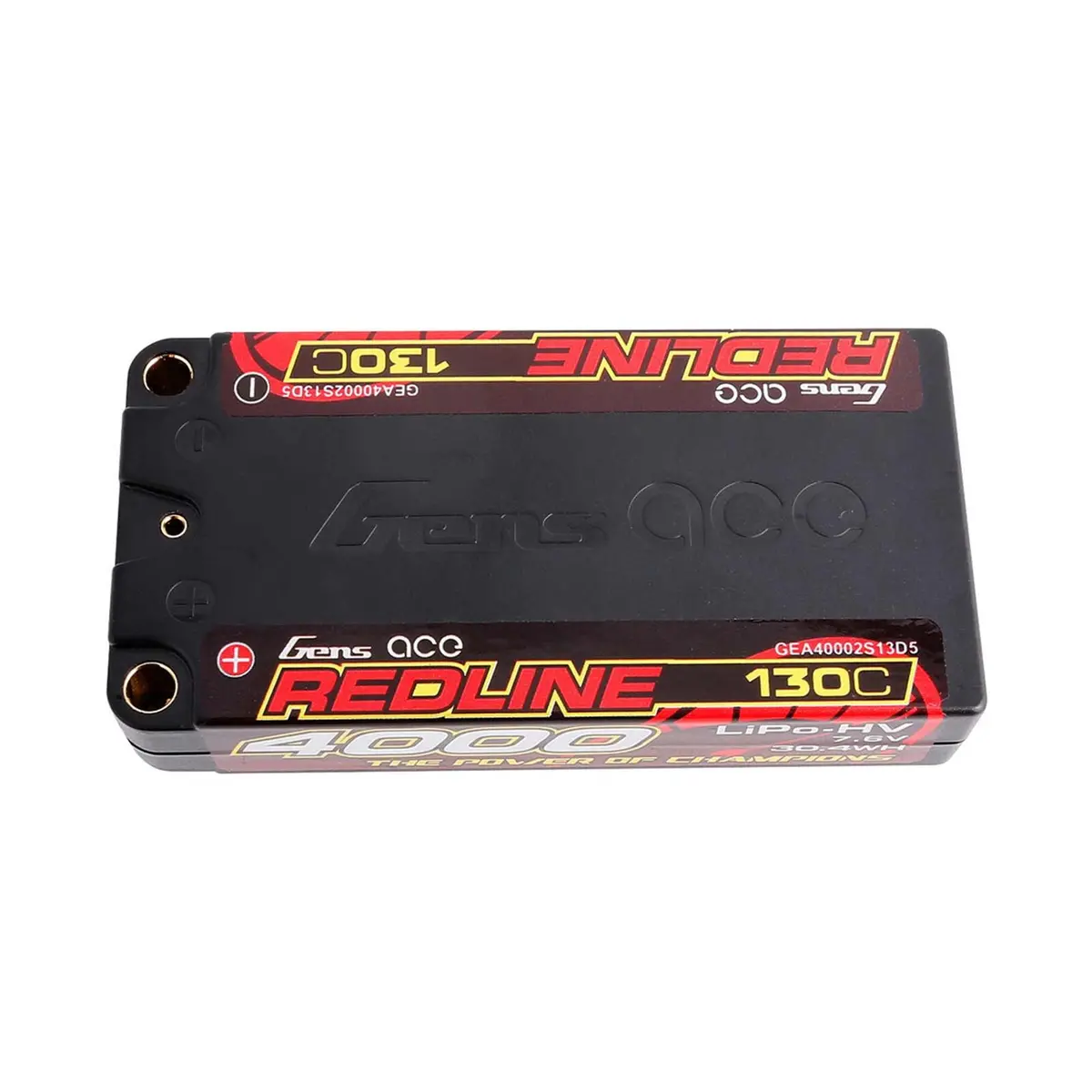 Gens Ace Redline 2S Lihv Lipo Lcg Battery 130C (7.6V/4000Mah) W/5Mm Bullets 1