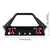 Injora Black Metal Front Bumper With Lights For 1/10 Rc Crawler 2