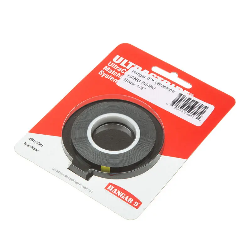 Hanger 9 Ultrastripe, Black 1/4" 1