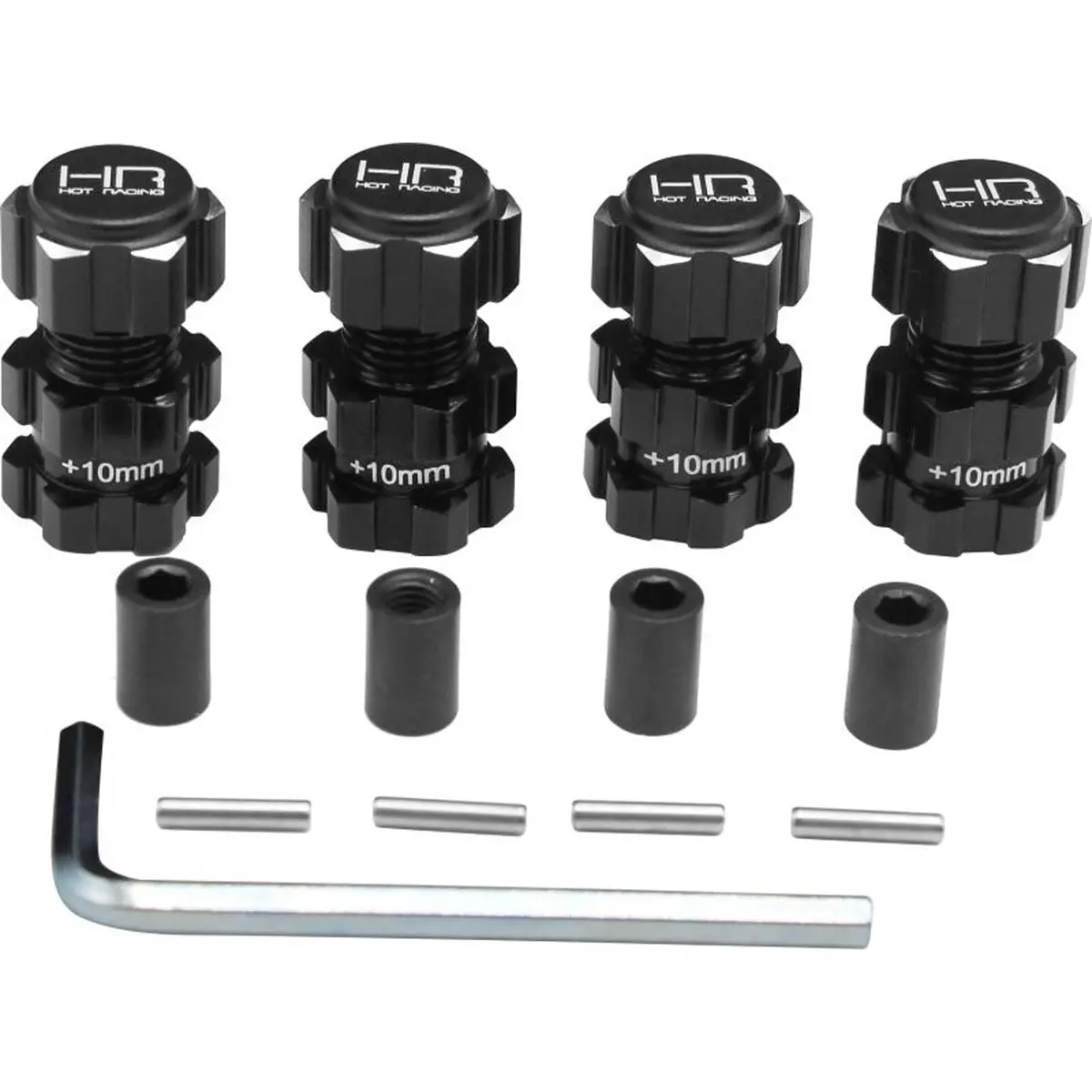 Hotracing Aluminum +10Mm 17Mm Splined Hubs: Traxxas Maxx 4S 1
