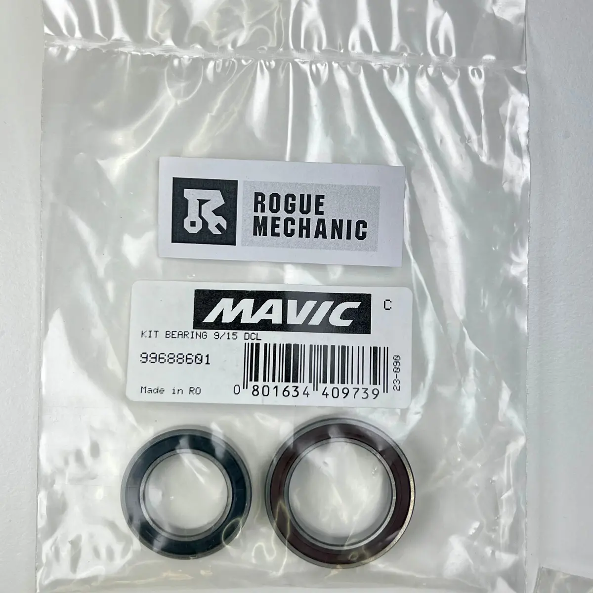 Mavic Front Hub 9/15 Dcl Bearings 99688601 1