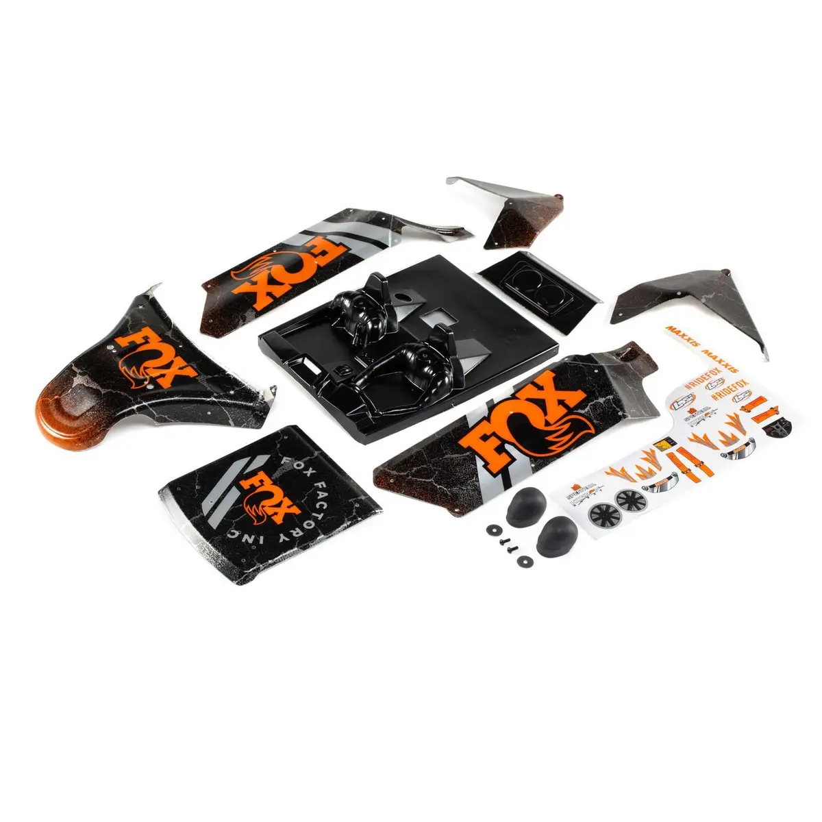 Losi Body Set, Screened Fox: Dbxl-E 2.0 1