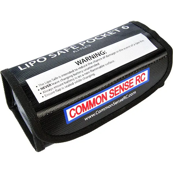 Common Sense Rc Lipo Safe Pocket 6 Charging & Storage Bag 1