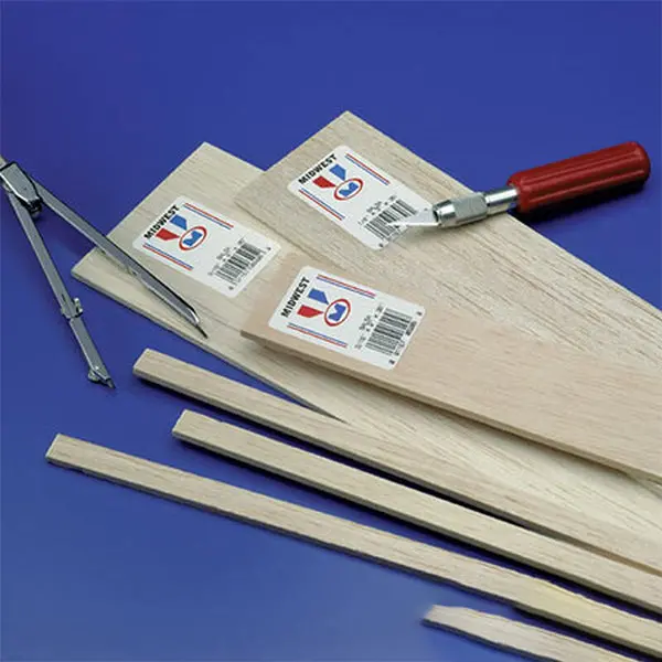 Balsa Strips 3/16 X 1/4 X 36 1