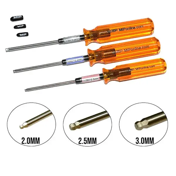 Mip Thorp Metric Ball End Hex Driver Wrench Set (3) (2.0, 2.5 & 3.0Mm) 1