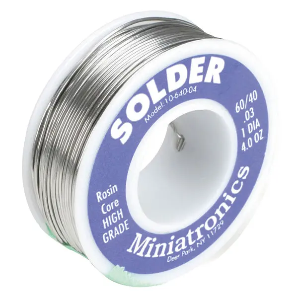 Miniatronics Rosin Core Solder 60/40 (4Oz) 1