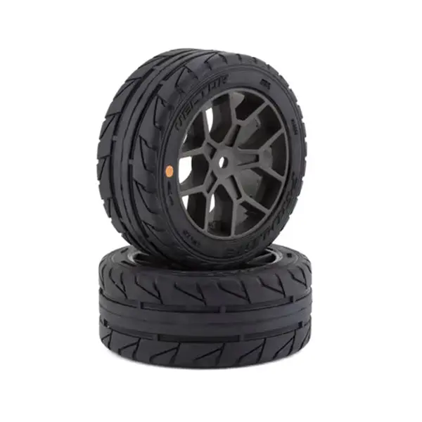 Proline 1/8 Vector S3 Front/Rear 35/85 2.4" Belted Mounted Tires, 14Mm Gray: Vendetta 1