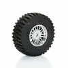 Pro-Line Flat Iron F/R Tires Mounted 12Mm Hex Chrome Diablo (4) For Arrma Typhon Grom 1