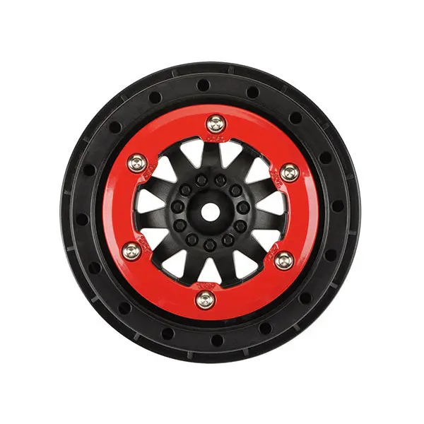 Pro-Line F-11 Bead-Loc Short Course Wheels (Black/Red) (2) W/12Mm Hex (Slash Rear) 1