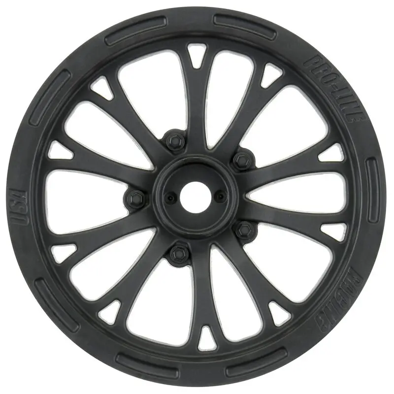 Pro-Line Pomona Drag Spec 2.2" Front Drag Racing Wheels (2) W/12Mm Hex (Black) 1