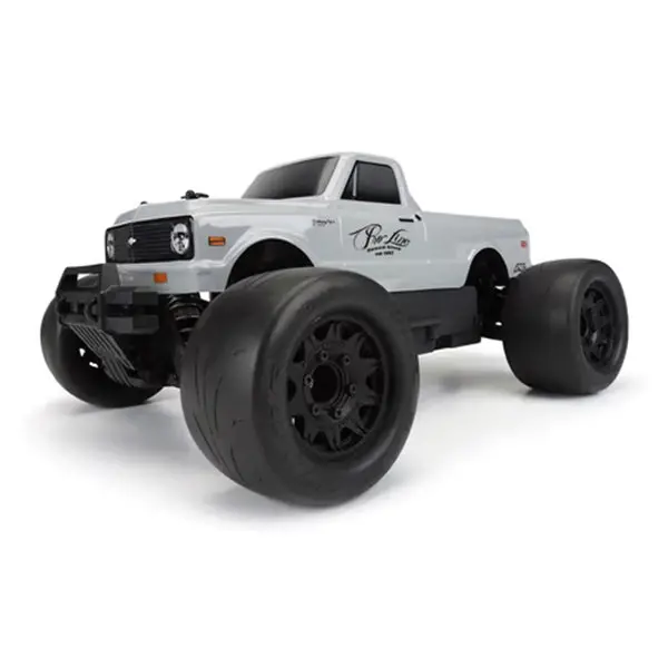 Pro-Line 1972 Chevy C10 Tough-Color 1/10 Truck Body (Stone Gray) (Stampede) 1