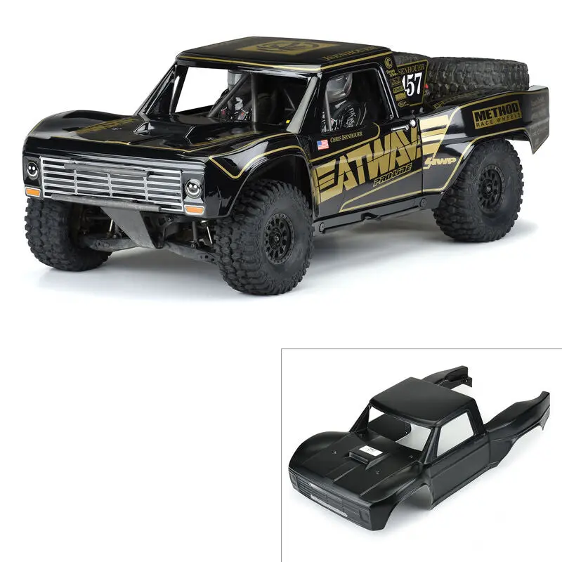 Pro-Line 1967 Ford F-100 Heatwave Edition Pre-Painted & Pre-Cut Body (Black) (Unlimited Desert Racer) 1