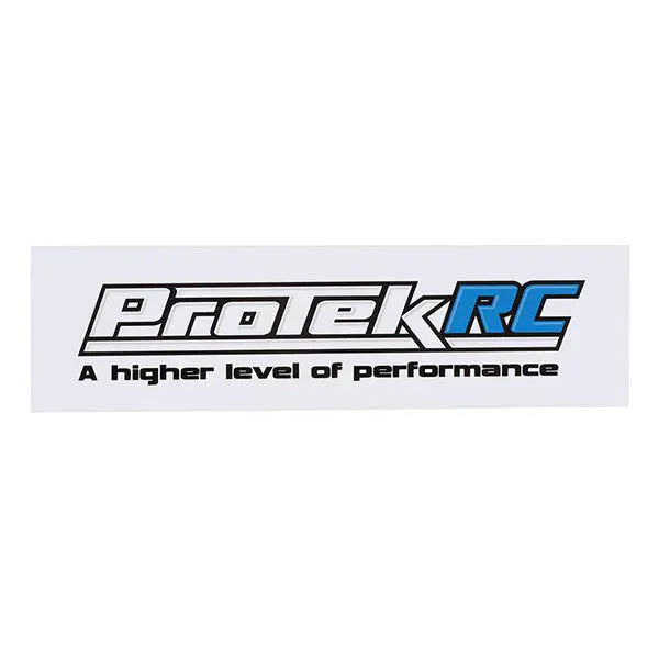 Protek Rc Bumper Sticker (White) 1