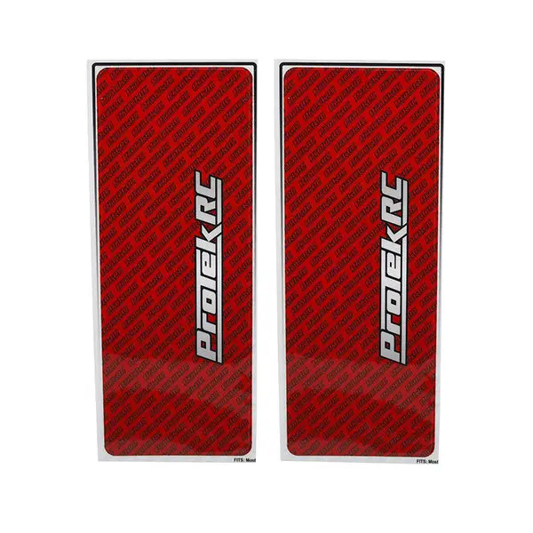 Protek Rc Universal Chassis Protective Sheet (Red) (2) (12.5X33.5Cm) 1
