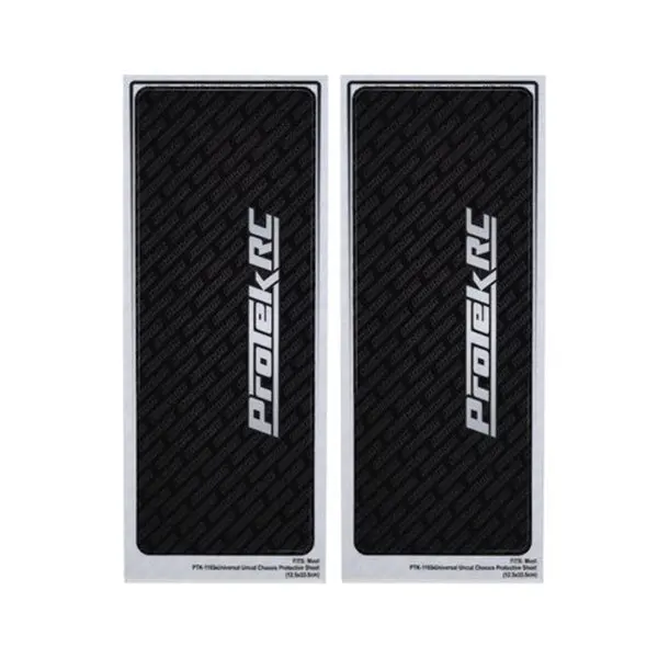 Protek Rc Universal Chassis Protective Sheet (Black) (2) (12.5X33.5Cm) 1