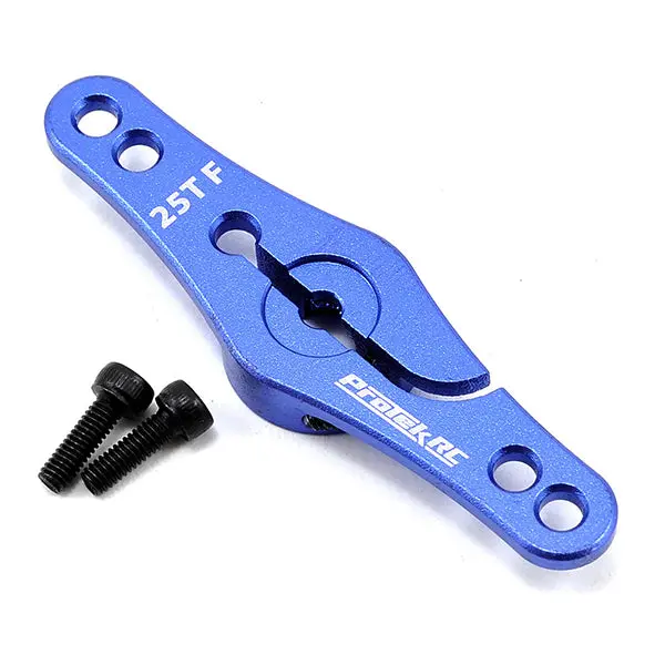 Protek Rc Aluminum Double-Sided Clamping Servo Horn (Blue) (25T) 1