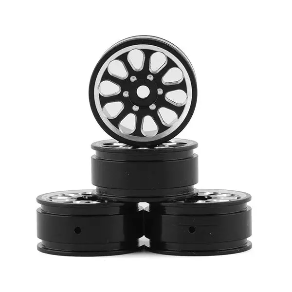 Samix Scx24 Aluminum 1.0" Wheel Set (Black) (4) 1