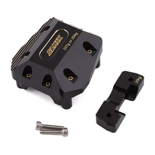 Samix Scx-6 Brass Differential Cover W/Tuning Weight (Black) 1