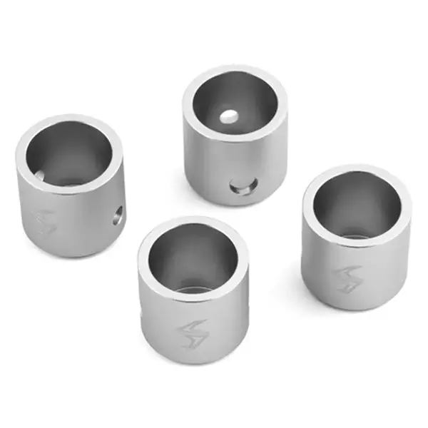 Samix Scx-6 Aluminum Driveshaft Cups (Silver) (4) 1