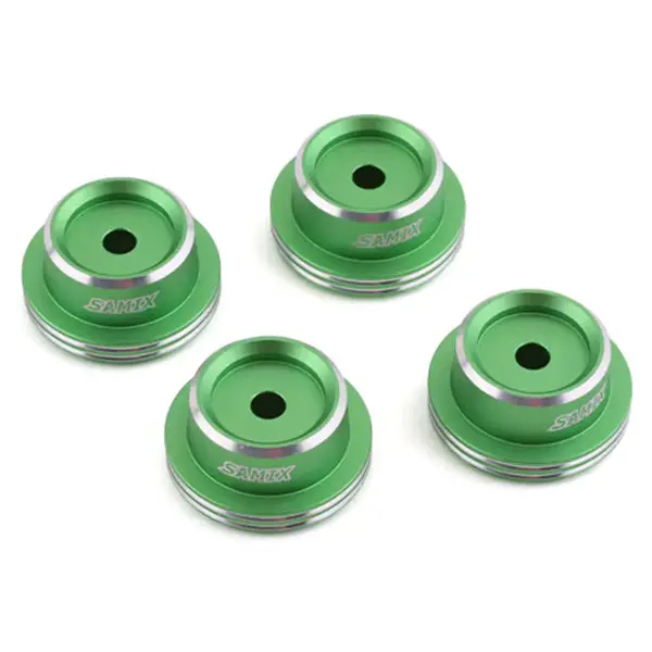 Samix Scx-6 Aluminum Shock Spring Cup (Green) (4) 1