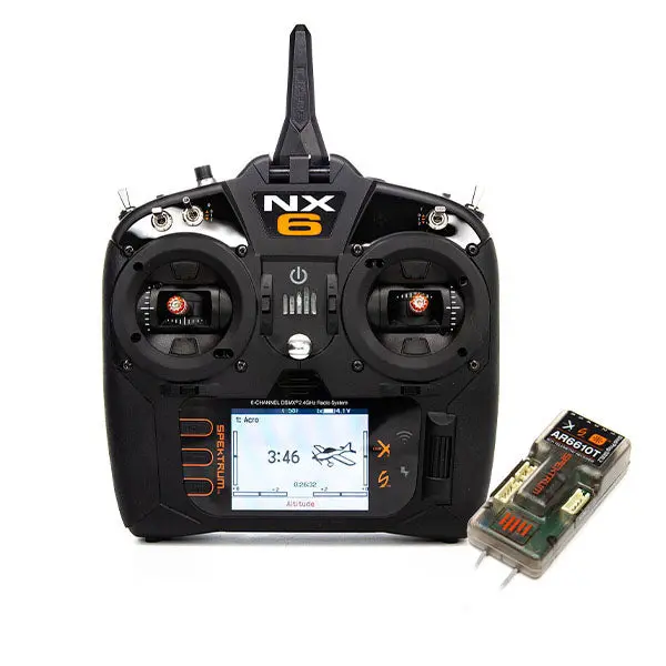 Spektrum Rc Nx6 2.4Ghz Dsmx 6-Channel Radio System W/Ar6610t Receiver 1