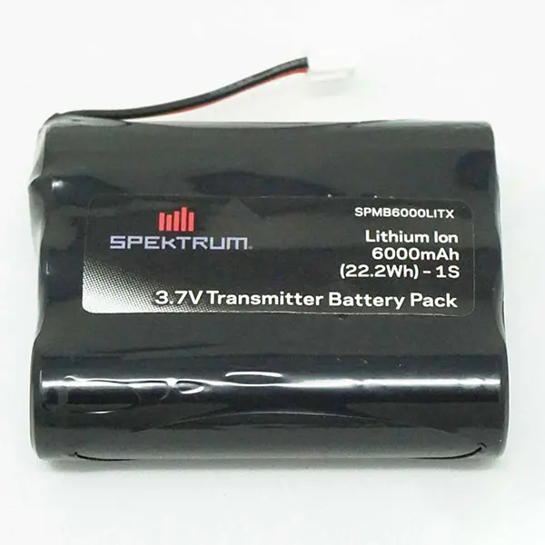 Spektrum Rc 3.7V 6000Mah 1S Transmitter Battery: Ix12/Nx6/Nx8 Tx Plug (Xh-1S) 1