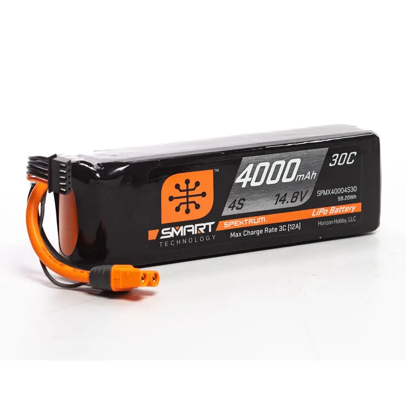 Spektrum Rc 4S Smart Lipo Battery Pack W/Ic3 Connector (14.8V/4000Mah) 1