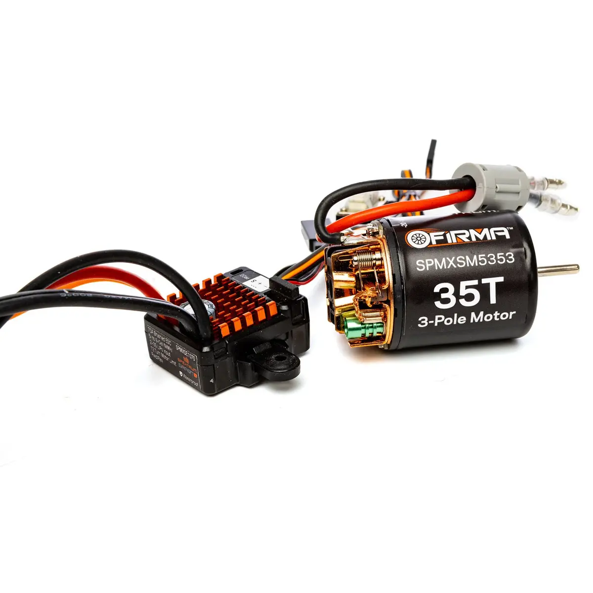 Spektrum Rc Firma 70A Brushed Smart Esc, 2S-3S: Ic3 / 35T Brushed Motor Combo 1