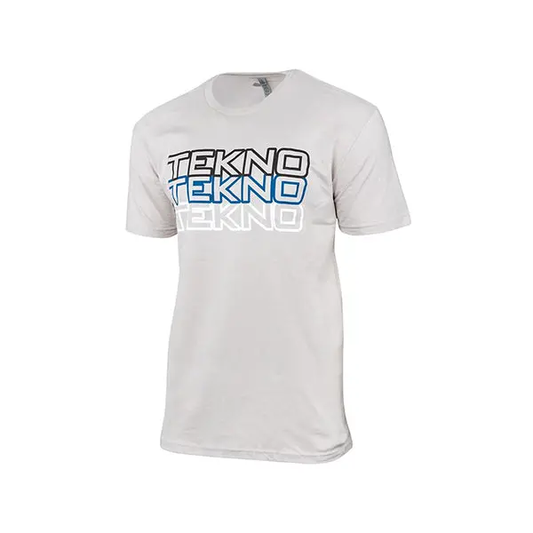 Tekno Rc Stacked Logo T-Shirt (Light Grey) (L) 1