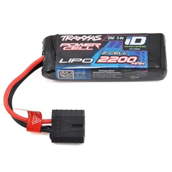 Traxxas 2S "Power Cell" 25C Lipo Battery W/Id Traxxas Connector (7.4V/2200Mah) 1