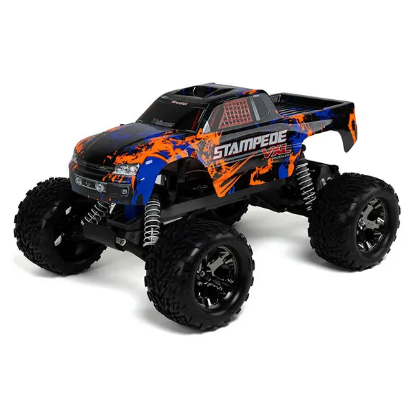 Traxxas Stampede Vxl Brushless 1/10 Rtr 2Wd Monster Truck (Orange) W/Tqi 2.4Ghz Radio & Tsm 1