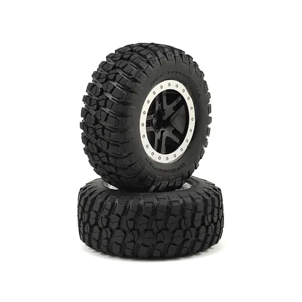 Traxxas Bfgoodrich Km2 Tire W/Split-Spoke Rear Wheel (2) (Black) (Standard) 1