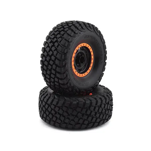 Traxxas Unlimited Desert Racer Pre-Mounted Bfgoodrich Baja Kr3 Tires W/Method Racing Beadlock Wheels (Black/Orange) (2) 1