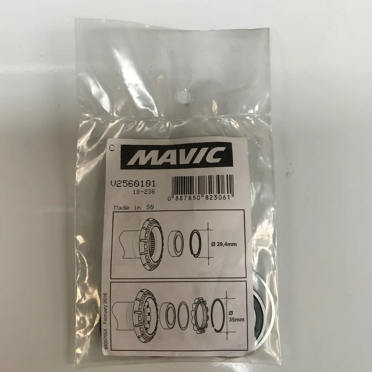 Mavic Rear Hub Bearings V2560101 1
