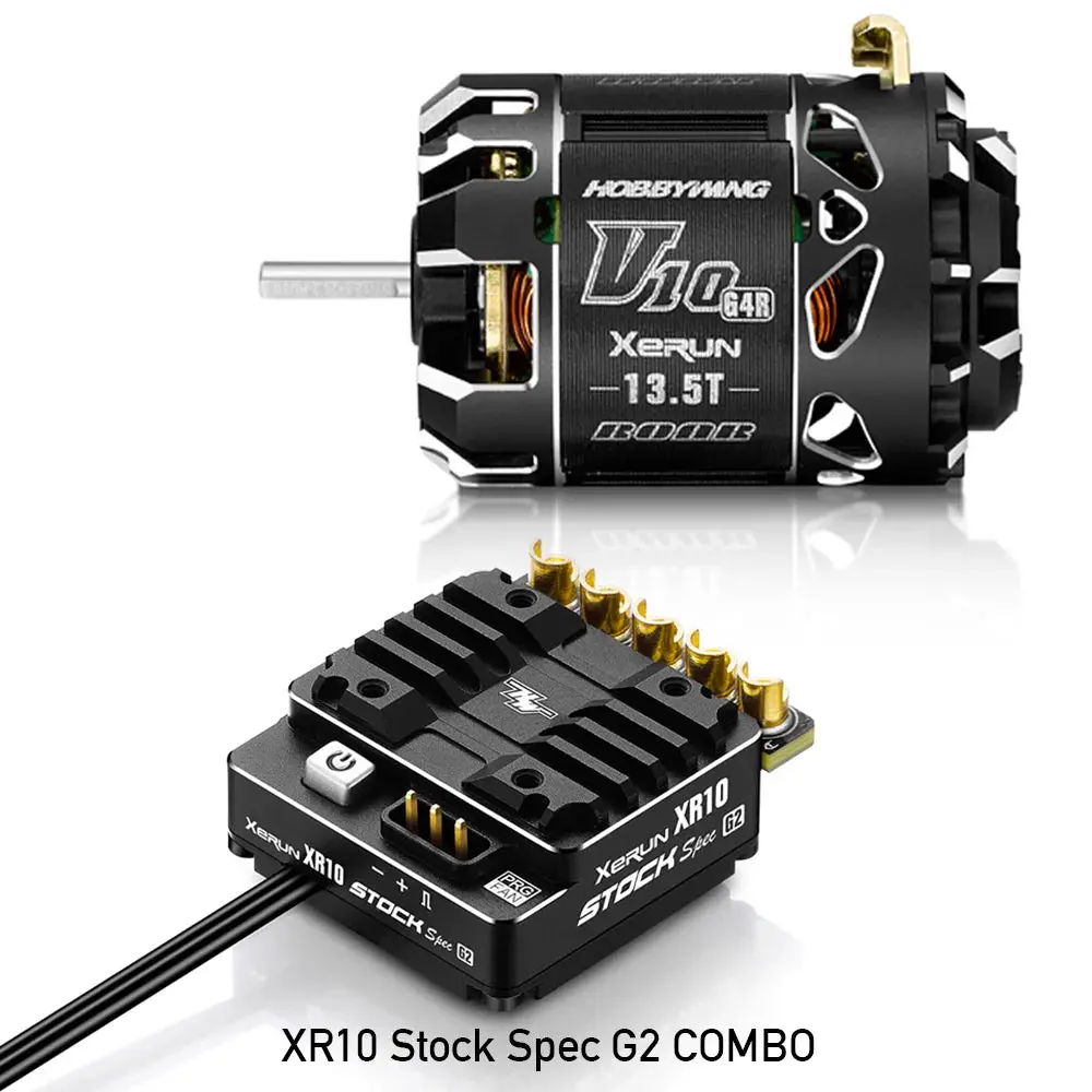 Hobbywing Xr10 Stock Spec G2 Sensored Brushless Esc/V10 G4r Motor Combo (17.5T) 1