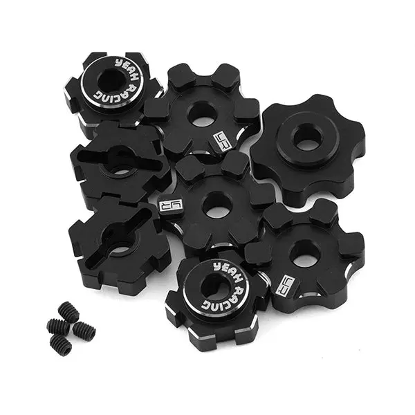 Yeah Racing Traxxas Maxx 17Mm Aluminum Wheel Hex Set (Black) (4) 1