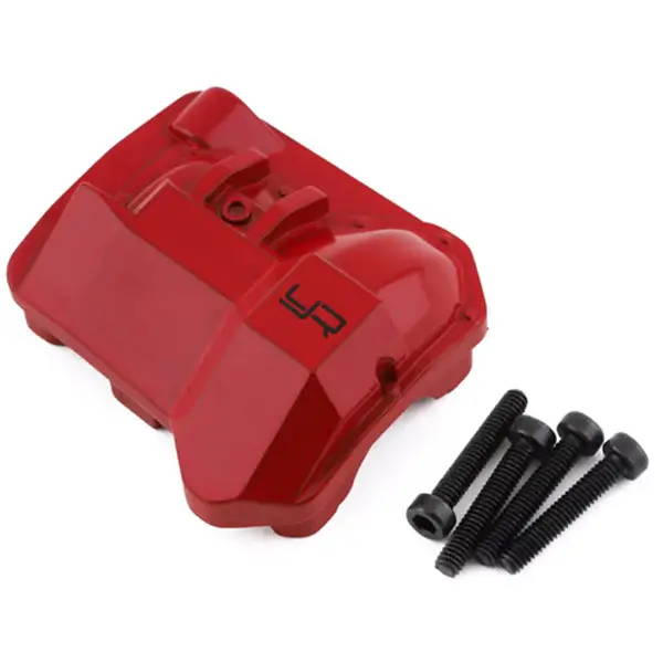 Yeah Racing Traxxas Trx-4 Aluminum Front/Rear Differential Cover (Red) 1