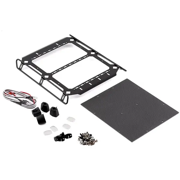 Yeah Racing Traxxas Trx-6 Mercedes Benz Aluminum & Carbon Roof Rack (Black) 1