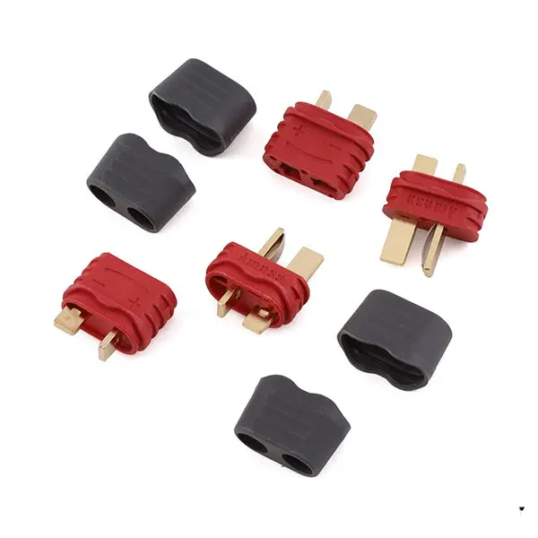 Yeah Racing T-Style Connector W/Insulating Caps (2 Male/2 Female) 1