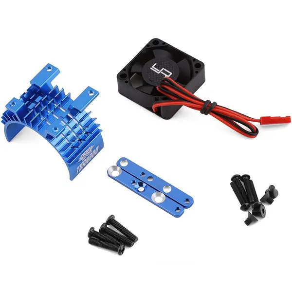 Yeah Racing 540/550 Aluminum Heat Sink W/30Mm High Speed Tornado Fan (Blue) 1