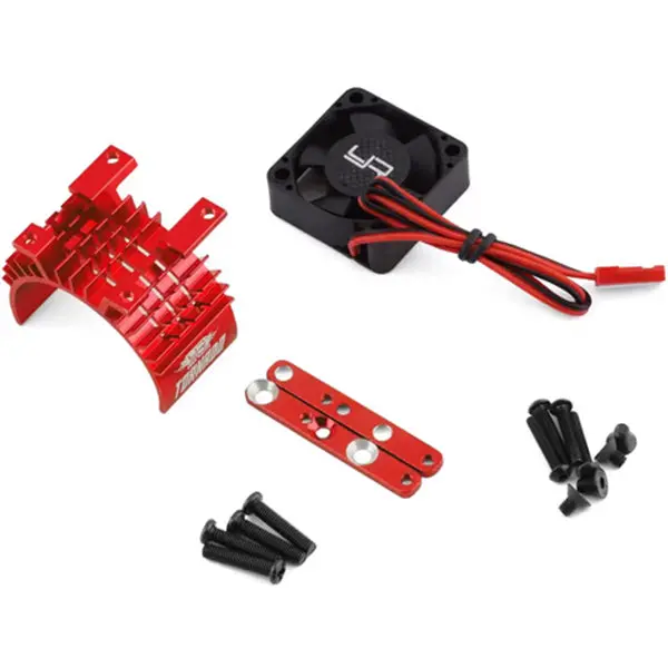 Yeah Racing 540/550 Aluminum Heat Sink W/30Mm High Speed Tornado Fan (Red) 1