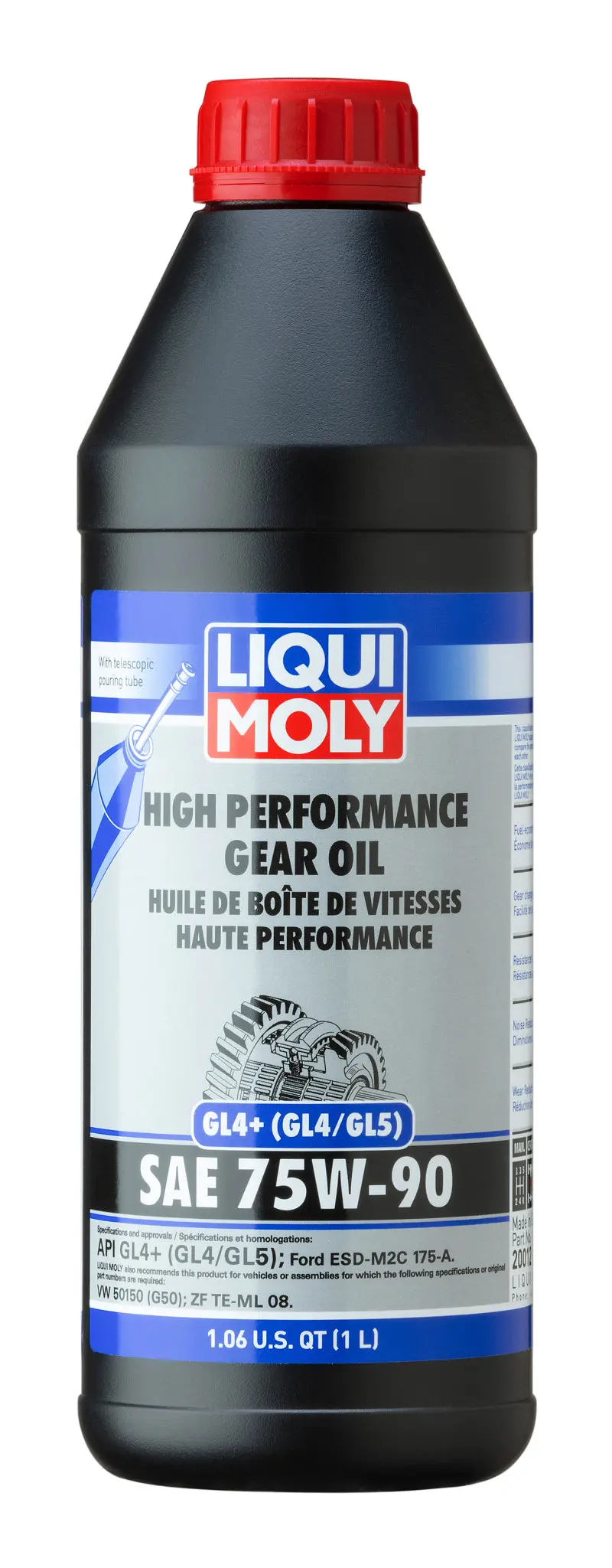 Liqui Moly 1L High Performance Gear Oil (Gl4+) Sae 75W90 1