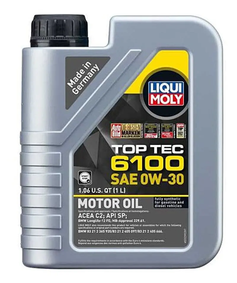 Liqui Moly 1L Top Tec 6100 Motor Oil Sae 0W30 1