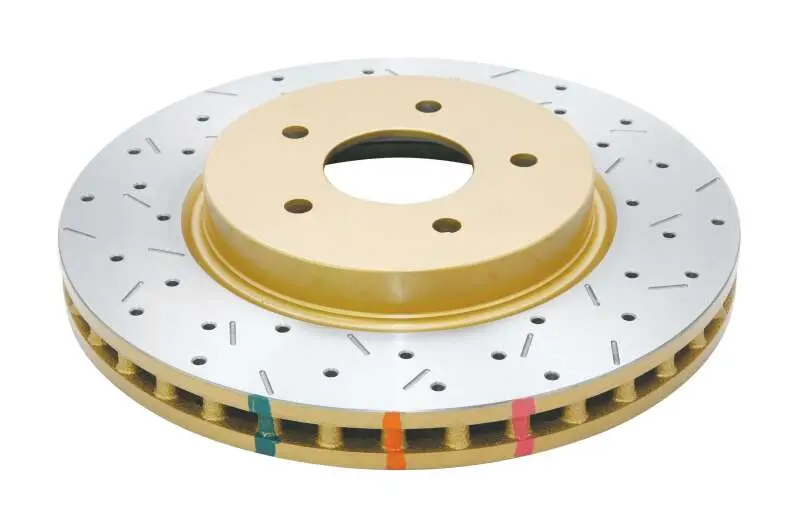Dba 8/98+ Nissan Skyline R34 Gtt Front Cross Drilled Slotted 4000 Series Rotor 1