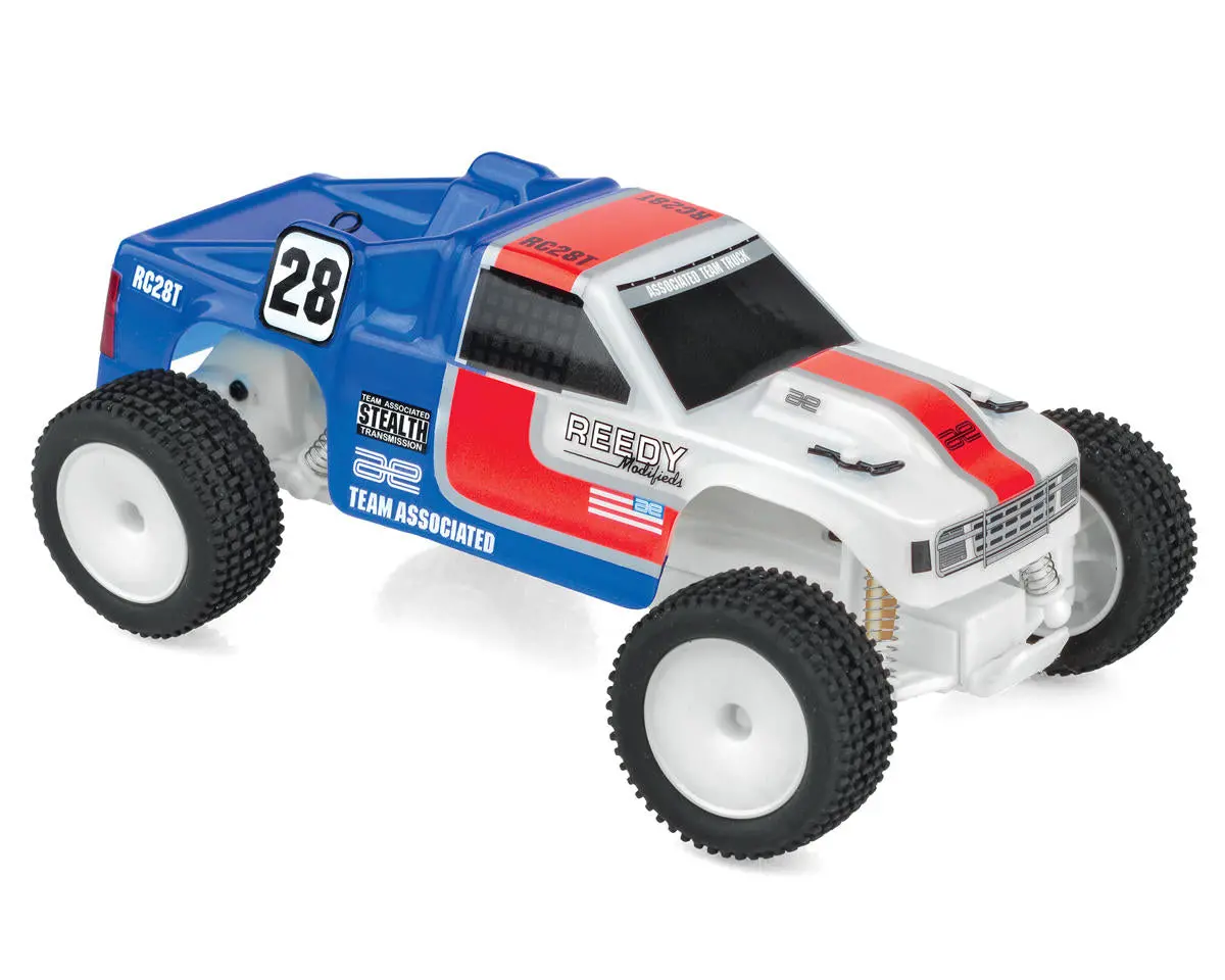 Team Associated Rc28t Zoom 1/28 Rtr 2Wd Micro Rc10t Truck W/2.4Ghz Radio, Integrated Battery & Usb-C Cable 1