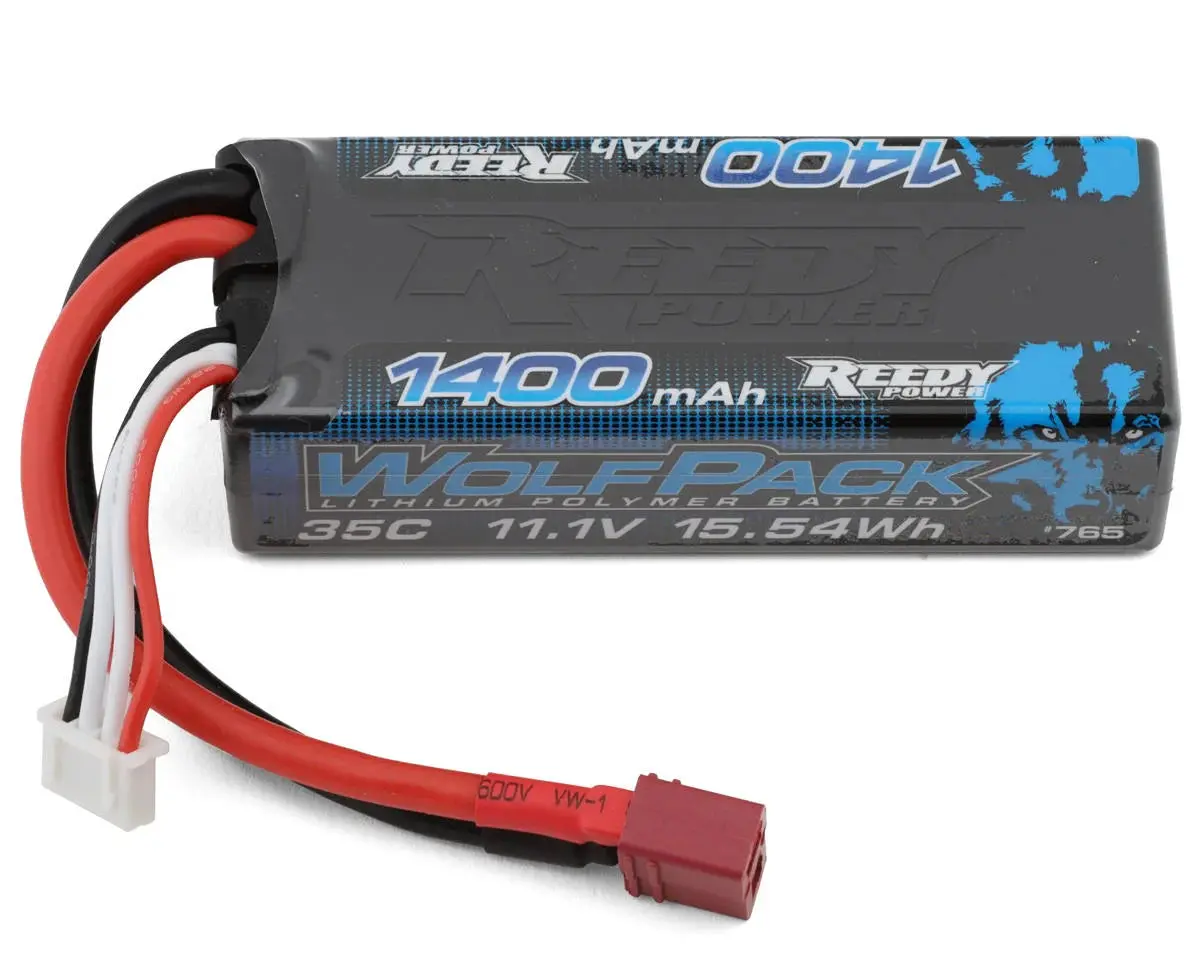 Reedy Wolfpack Mini 3S Hard Case 35C Lipo Battery (11.1V/1400Mah) W/T-Style Connector 1