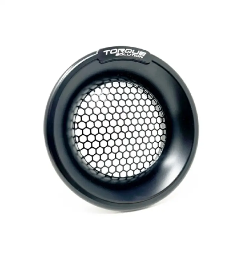 Torque Solution Billet Turbo Velocity Stack Shield For 4In Inlet - Black 1