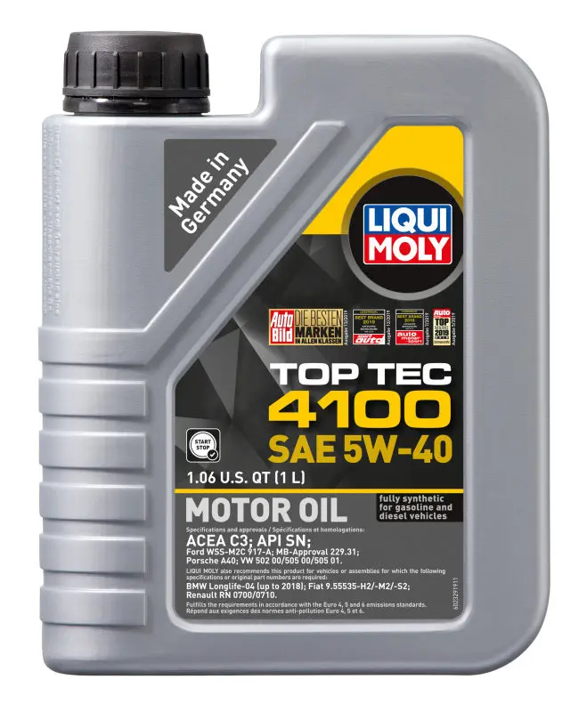 Liqui Moly 1L Top Tec 4100 Motor Oil Sae 5W40 2