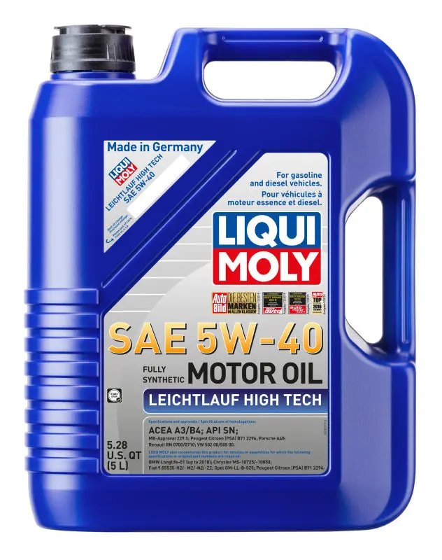 Liqui Moly 5L Leichtlauf (Low Friction) High Tech Motor Oil Sae 5W40 2